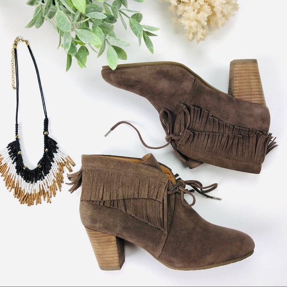 Kenneth Cole Gentle Soles Bettie Fringe Booties - Picture 4 of 7